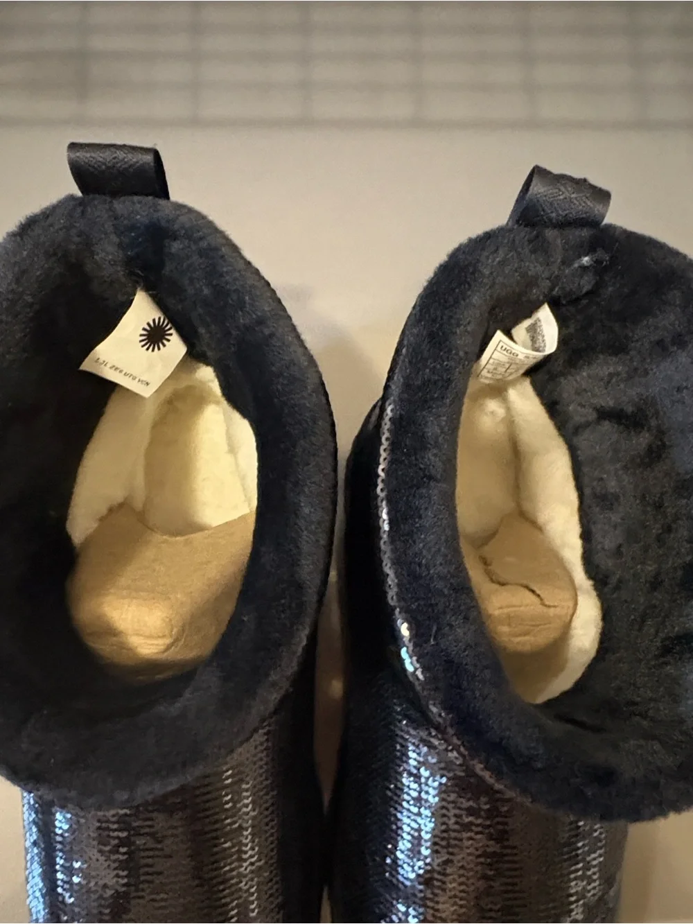 UGG Black Classic Mini sequin Boots for Women or Kids'